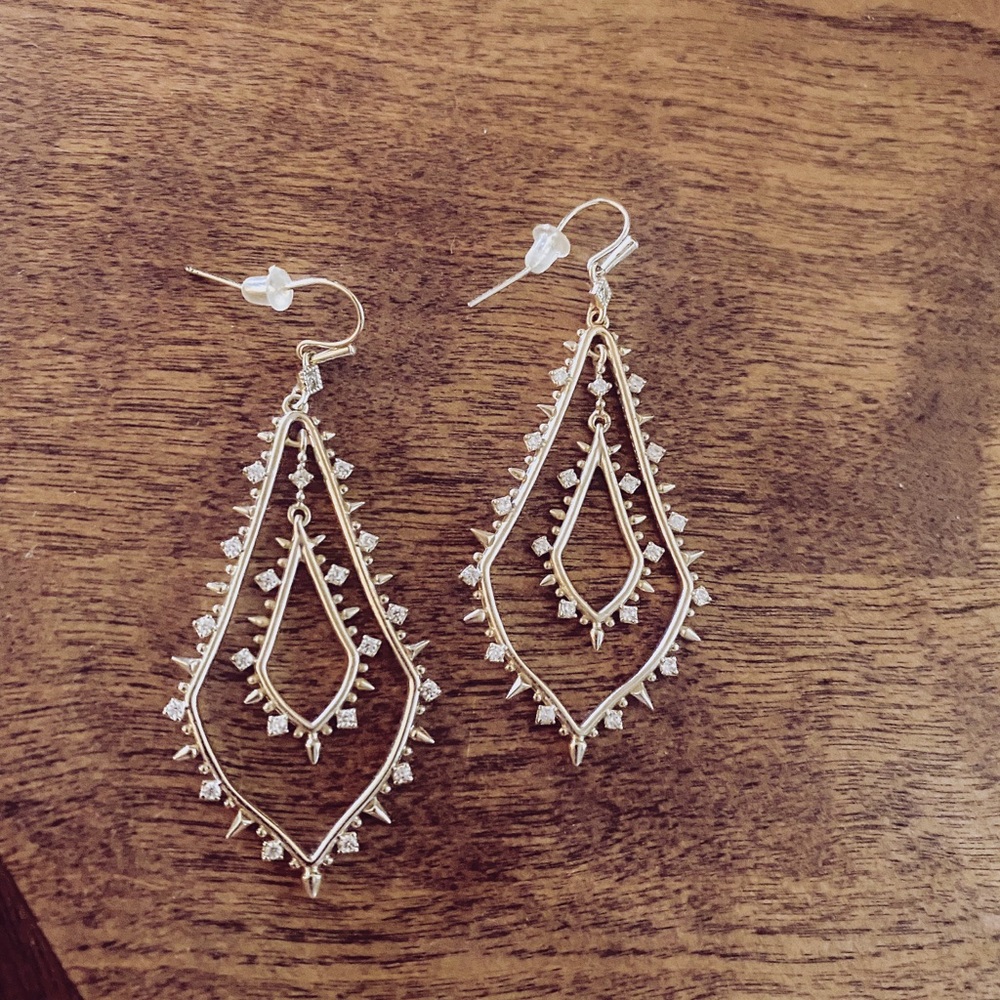 Kendra Scott Gold Alice drop earrings